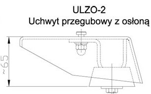 Uchwyt przegubowy LZ z osłoną